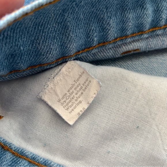 Vintage 70s Levi’s Orange Tab Light Wash Denim Jeans 38x34 - Picture 4 of 11